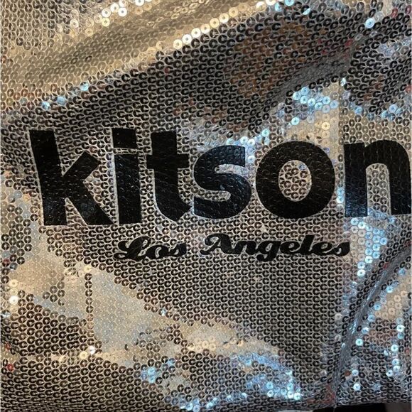 Kitson silver sequin tote bag/purse bling y2k deadstock - Picture 2 of 3